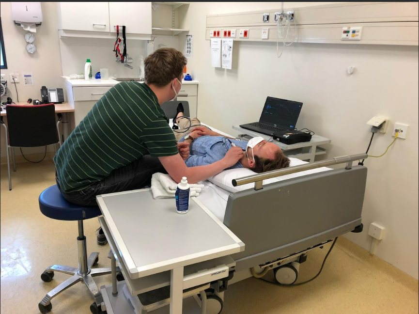 Patient undergoing ARTSENS assessment